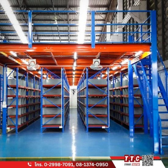 Rack supported mezzanine floor Rack supported mezzanine floor